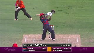 Deandra Dottin hits a big boundary for the Barmy Army [upl. by Amado]