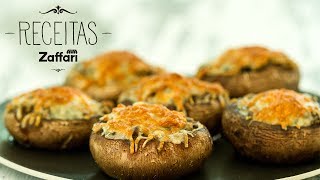 Cogumelos Recheados  Receitas Zaffari [upl. by Airrotal813]