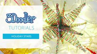 3D Pen Tutorial  Amazing HOLIDAY STAR Decorations [upl. by Branden944]