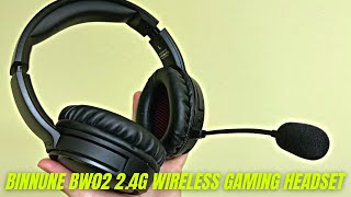 BINNUNE BW02 24G Wireless Gaming Headset with Microphone for PS4 PS5 Review amp Test [upl. by Nneb]