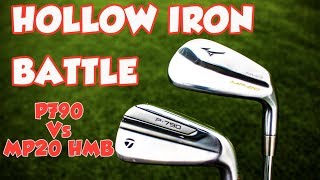 HOLLOW IRON BATTLE TAYLORMADE P790 v MIZUNO MP20 HMB IRONS [upl. by Arst485]