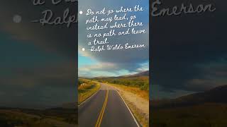 go where there is no path and leave a trail motivation quotes shortvideo [upl. by Hpotsirhc]