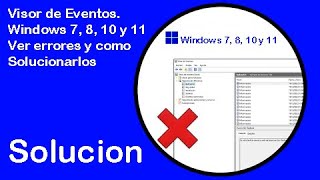 Verificar problemas o errores con el Visor de Eventos [upl. by Hgieleak]