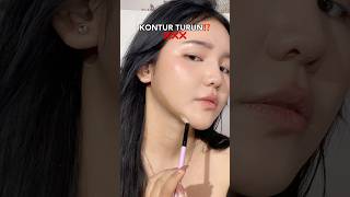 Kontur kok TURUN⁉️ makeup makeupchallenge makeuptrend tipsandtricks makeuphack hacks viral [upl. by Nafis604]