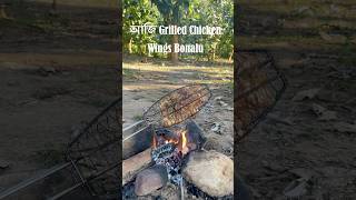 Grilled Chicken Wings  BBQ  Baroque  Outdoor Cooking  Open fire Cooking  Recipe  Shorts [upl. by Waly]