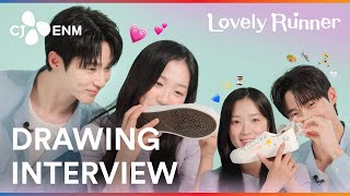 The Cutest Drawing Interview EVER with Lovely Runners🏃‍♀️  Drawing Interview  CJ ENM [upl. by Llerehc436]