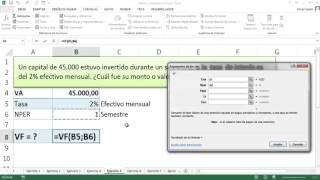 INTERÉS COMPUESTO EN EXCEL  EJERCICIO 5 [upl. by Molly415]