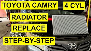 StepByStep Radiator Replacement On Toyota Camry [upl. by Notsreik860]