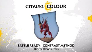 How to Paint Battle Ready Khorne Bloodletters – Contrast Method [upl. by Murdoch]