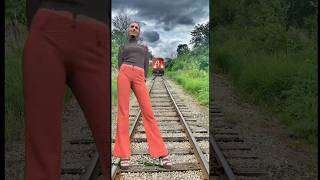 Funny train vs sand sculpture special effects on the train driver half new magical train vfx yt [upl. by Naniac]