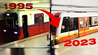 Warszawskie metro 1995 vs 2023  Pole Mokotowskie Kabaty [upl. by Attenrad]