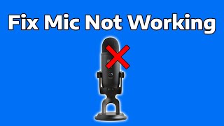 How To Fix Microphone Not Working on Windows 11 [upl. by Lleunamme]