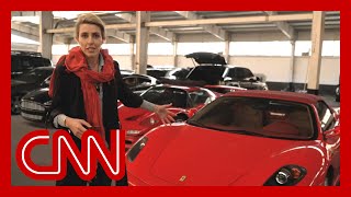 CNN goes inside Bashar alAssads garage full of luxury cars [upl. by Atnoved]