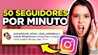 COMO GANHAR 50 SEGUIDORES POR MINUTO NO INSTAGRAM DE GRAÇA SEM ANÚNCIO [upl. by Ailaht375]