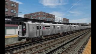 OpenBVE HD NYC Subway R153 Siemens On Fictional V Line BETA to 34th Street  Hudson Yards [upl. by Zoe58]