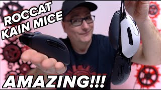 A MUST TRY MOUSE Roccat Kain Gaming Mouse Review all models [upl. by Ainek]