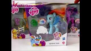 My Little Pony  3 kucyki ruchome od Hasbro  Twilight Sparkle Applejack Rainbow Dash [upl. by Junji590]