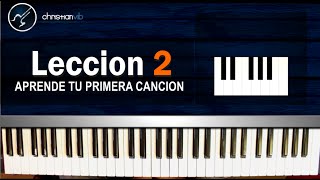 Como tocar Piano FÁCIL Y RÁPIDO Lección 2 HD Tutorial  Christianvib [upl. by Neyuq]