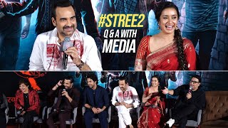 Shraddha Kapoor Rajkummar Pankaj Tripathi and Stree 2 Team Q amp A With Media  stree2 Trailer [upl. by Nodnab]