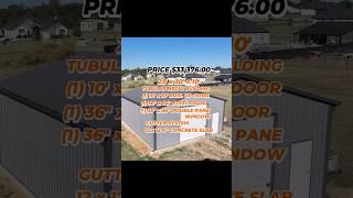 25x30 Metal storage COST in AzleTexas Check it out steelbuildings cost price [upl. by Eiramyllek]