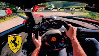 INSANE POV  Ferrari LAFERRARI V12  FAST DRIVE on MOUNTAIN ROADS [upl. by Nosila]