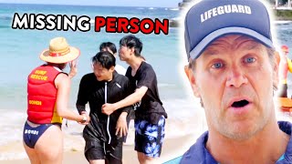 Panicking Lifeguards Search For Missing Swimmer [upl. by Adnirol775]