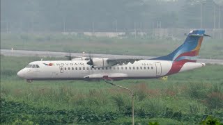 Novoair landing at Sylhet airport from Dhaka [upl. by Mcclenon]