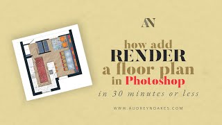 How to RENDER a floor plan in PHOTOSHOP in 30 minutes or less [upl. by Neyu]