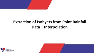 Extraction of Isohyets from Point Rainfall Data  Interpolation [upl. by Eniamzaj]