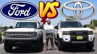 NEW Toyota Land Cruiser vs Ford Bronco Which Boxy SUV Is Best [upl. by Scornik]