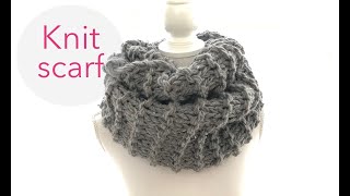 Knit scarf outlander  free knit pattern [upl. by Oihsoy]