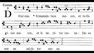 Dominus Firmamentum Meum Communion Antiphon [upl. by Oer]