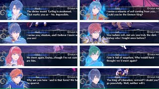 Fire Emblem Engage  ALL Dark Emblem Interactions Former Fire Emblem Bosses [upl. by Ordisi]