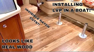 How you install LVPLuxury Vinyl Plank Flooring in a Boat Cabin [upl. by Alleahcim208]