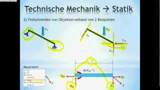 Technische Mechanik  Grundlagen Statik Nachhilfe [upl. by Ailekahs149]