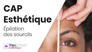 CAP Esthétique • Épilation des sourcils [upl. by Annamaria]