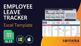 Employee Leave Tracker amp Vacation Planner  Manage Staff Holidays Easily in Excel [upl. by Onairotciv]