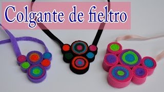 Manualidades Collar de fieltro  Manualidades para todos [upl. by Ania]