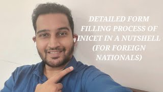 COMPLETE FORM FILLING PROCESS OF INICET IN A NUTSHELL FOR FOREIGN NATIONALS  INICET  AIIMS PGIMER [upl. by Hajidahk]