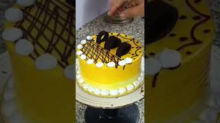 Mango cake design viralvideo cake cakedecorating cakedecoration youtubeshorts [upl. by Young725]