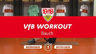 VfB Workout Teil 9 Bauch  VfB Stuttgart [upl. by Delmor]