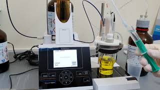 Titroline TL7500 KF Installation 16  Volumetric Karl Fischer titrator Operation [upl. by Novert982]