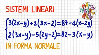 SISTEMI LINEARI in FORMA NORMALE 1  SL10 [upl. by Nibas]