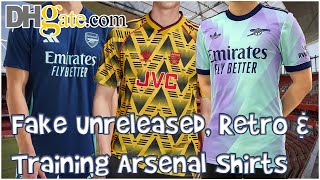 DHGate Fake Arsenal Shirts  UNRELEASED 2425 THIRD RETRO BRUISED BANANA amp TRAINING [upl. by Milt]