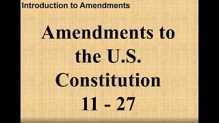 GOV AMENDMENTS 11 27 [upl. by Icrad967]