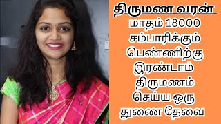 NIDHILA 30  25000 INCOME  second marriage  second marriage tamil  TMS433 [upl. by Ynagoham]