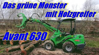 Avant 630 mit Holzgreifer HD Maschinentest Teil 2 [upl. by Norven191]