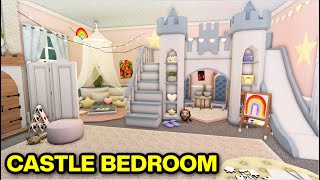 I Built a Kids CASTLE BEDROOM in Bloxburg [upl. by Fritz]