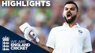 Virat Kohli Scores 1st Test Century In England  England v India 1st Test Day 2 2018  Highlights [upl. by Georgina863]