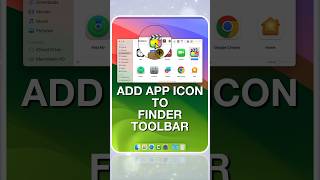 Add App Icon To Finder Toolbar shorts [upl. by Herbert242]